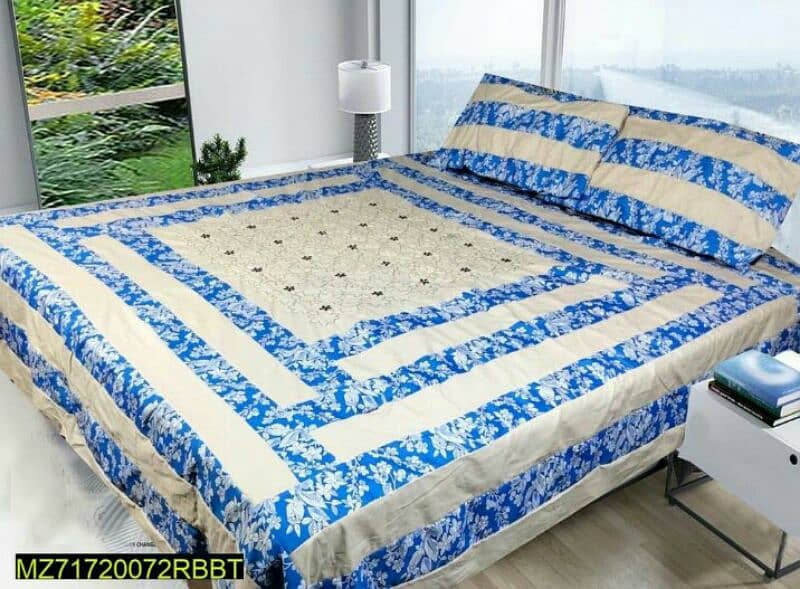 3 pcs cotton sotton patchwork double bedsheet for sale 1