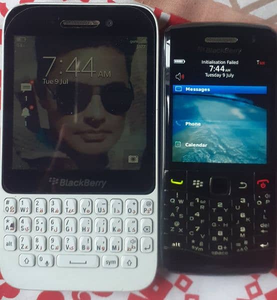 Blackberry Q5 and Blackberry 9100 0