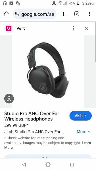 JLab studio pro ANC Bluetooth headphones 1