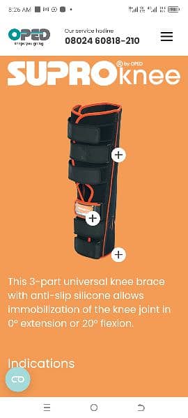 Knee splint SUPROknee 3