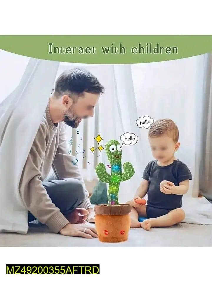 Dancing Cactus Plush Toy For Kids 1