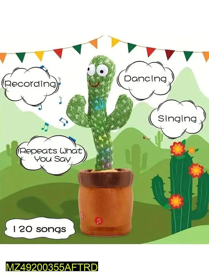 Dancing Cactus Plush Toy For Kids 5