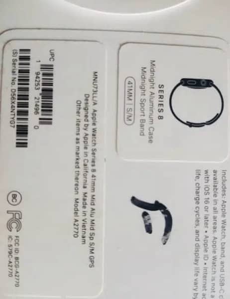 Apple Watch Series 8 41mm (Apple Sealed) Brand New 0