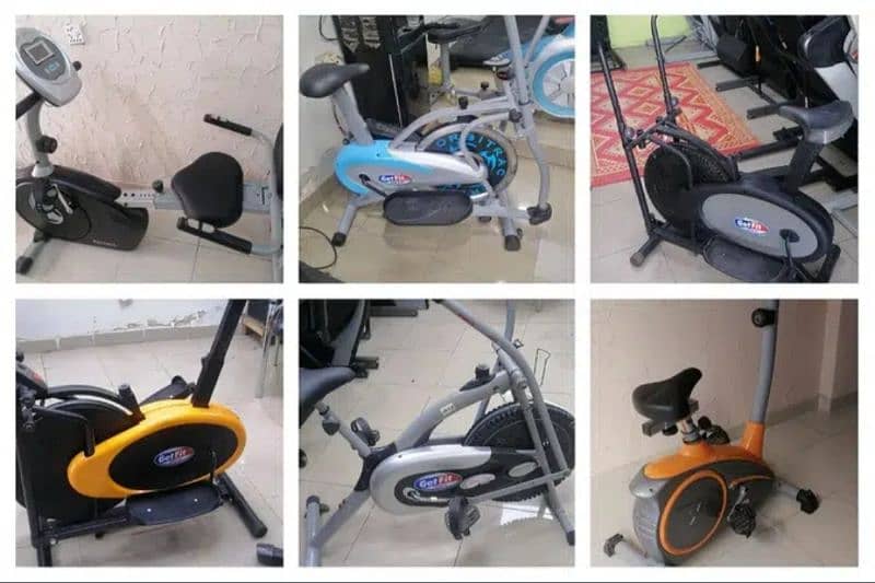 exercise cycle elliptical cross trainer airbike spin bike recumbent 4