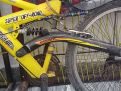 beautiful mountain bike yellow colour