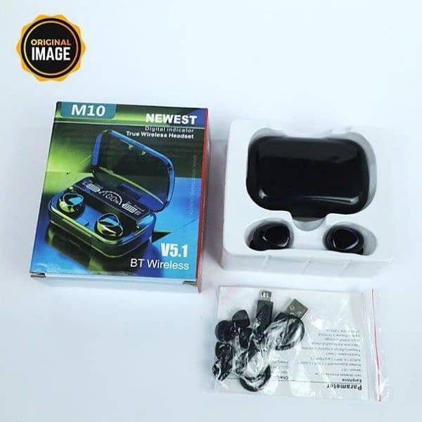 M10 wireless Earbuds black 2