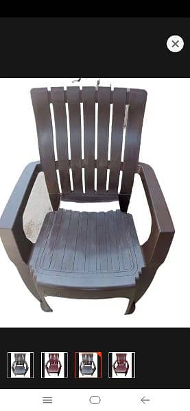 Pure Plastic New Design Chair (set= 6chair+1 Polding Table) 5