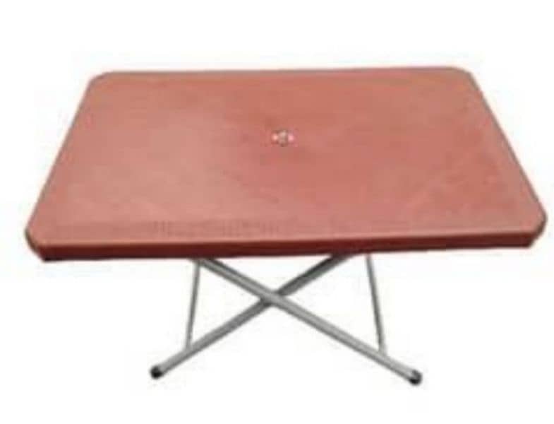 Pure Plastic New Design Chair (set= 6chair+1 Polding Table) 11