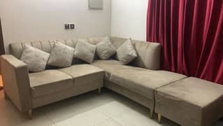 L shape sofa / 6 seater / wooden sofa / single beds / home furniture 0