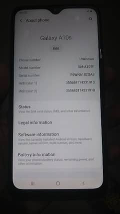 Samsung a10s PTA approved 2/32