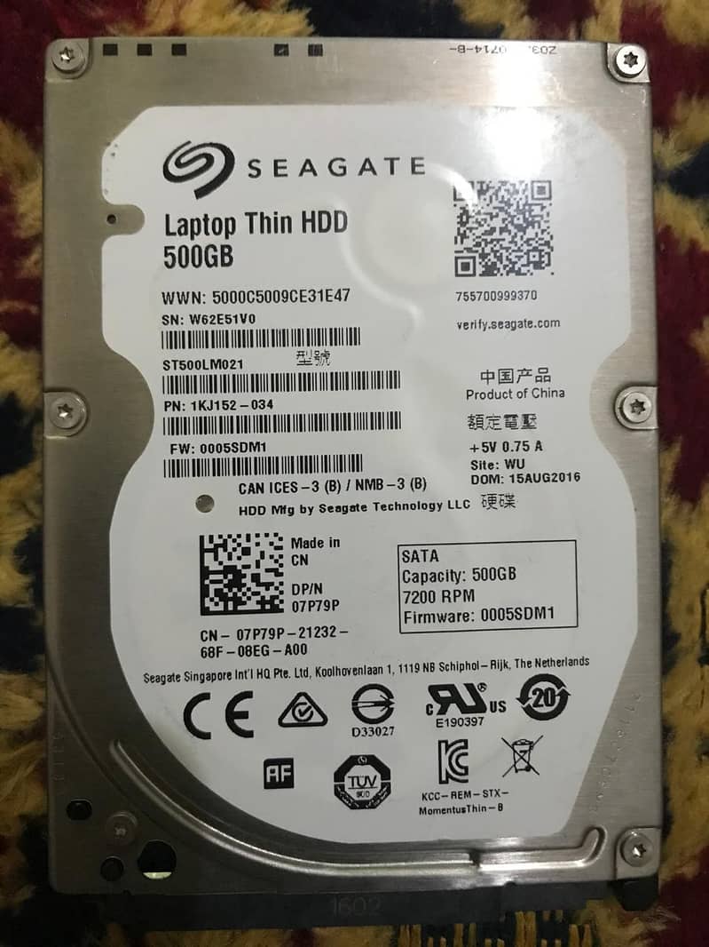 Seagate hard drive 500 GB 0