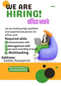 Office Work Managment we are hiring Male/Female