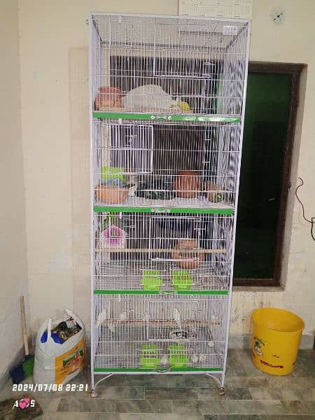 birds cage 4 racks. 1