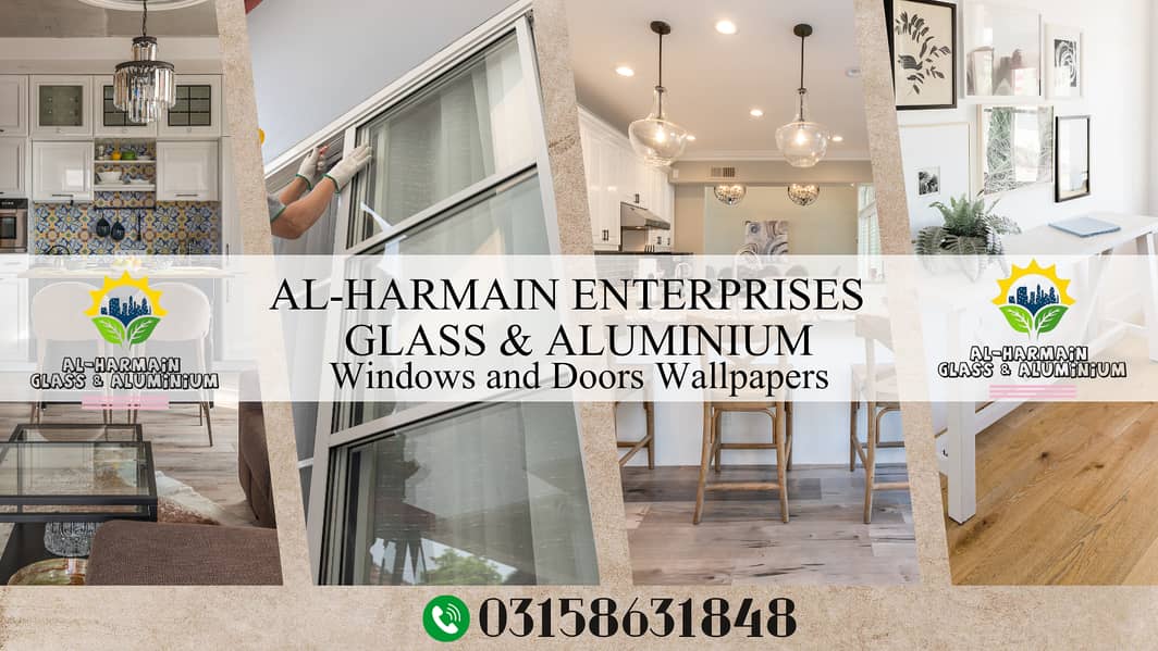 Aluminium & Glass|False ceiling|Wooden works|Electrical work|Plumbing 4