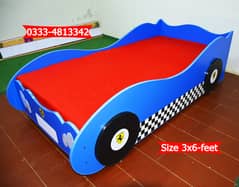 Boys Car Bed for Bedroom, Kids Single Beds Sale in Pakistan 0