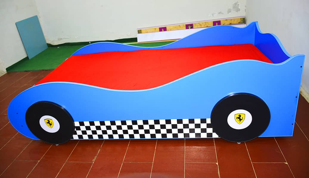 Boys Car Bed for Bedroom, Kids Single Beds Sale in Pakistan 1