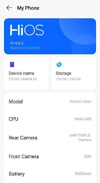 Tecno Camon 20 For sale 6