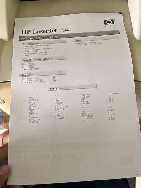 HP Laserjet 1200 3