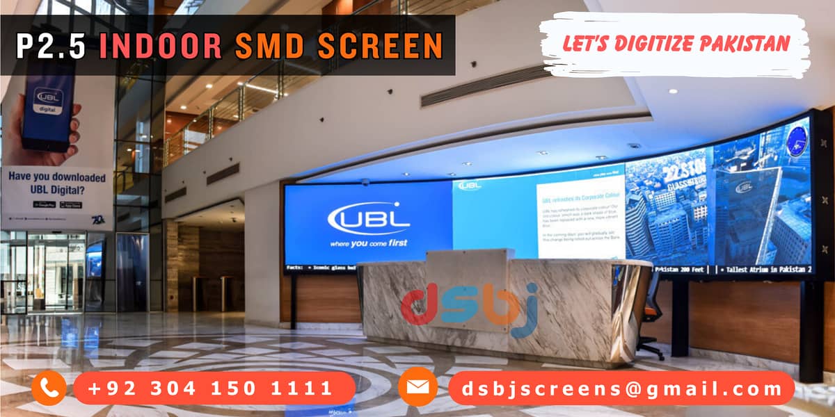 We deals in Indoor Commercial SMD Screens in all of Pakistan | LED 0