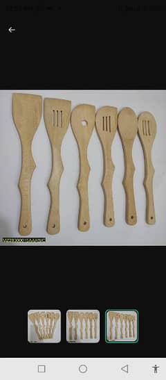 wooden spatula set