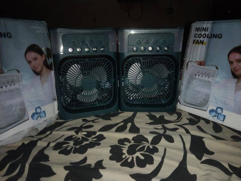 2 fan Mini Air Cooler fan. 0