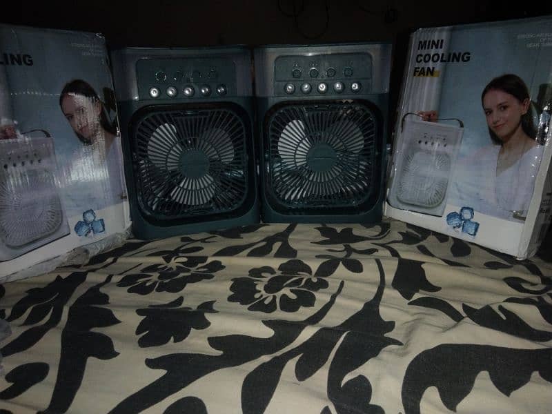 2 fan Mini Air Cooler fan. 1
