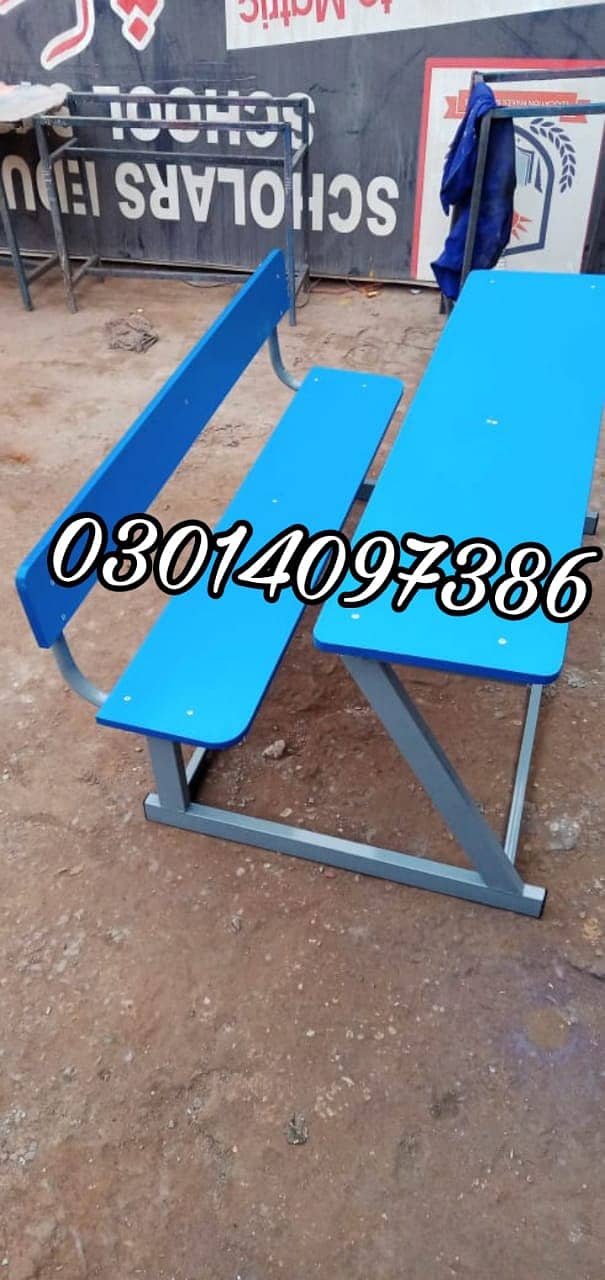 School furniture|Bench|Chair table|Chair|Desk|Student desk 9