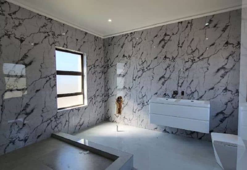 marble sheets/Vinyl floor/wallpape/false ceiling/office blinds/frosted 3