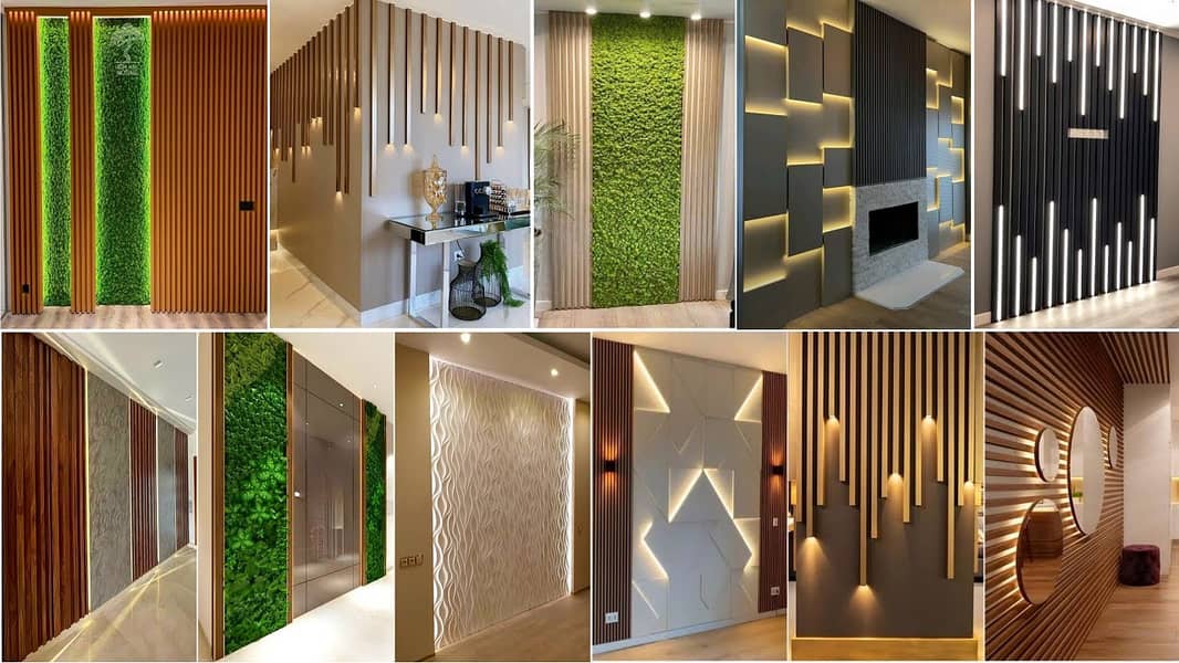 Wallpaper|False ceiling. Vinyl floor|Wood floors Window blinds|Pvc pa 19