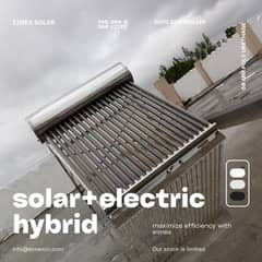 100% Solar Geyser in Stainless Steel  0ver 90% Efficient incoloy 800