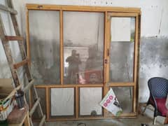 shop glass wooden frame door 0
