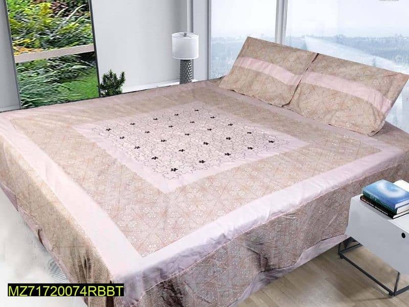 3 piece cotton cotton frill double bed shert 1