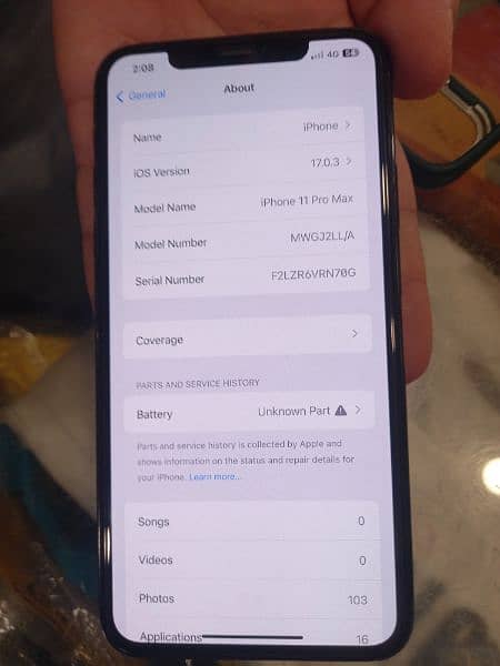 iphone 11 pro max battery fault only pta approved 3