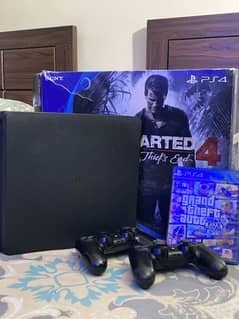 PS4 Slim 500GB | 2 controllers | 1 game