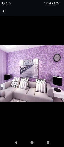 artificial grass false ceiling, blinds, wallpaper, wardrobe, vinyl 11