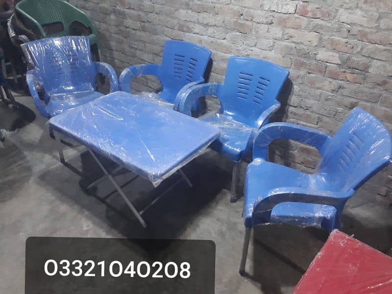 Plastic Chair | Chair Set | Plastic Chairs and Table Set | O3321O4O2O8 10