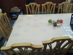 8 Chairs Dinning Table (Deco Paint)