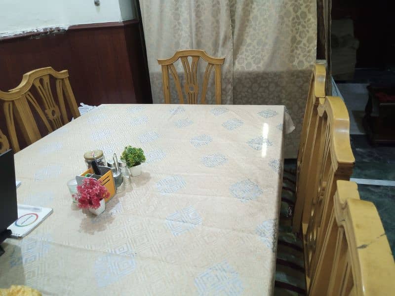 8 Chairs Dinning Table (Deco Paint) 2
