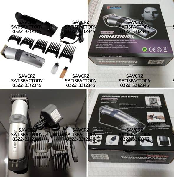 Dingling Trimmer beard hair straightener Kemei Shaver air dryer Machin 10