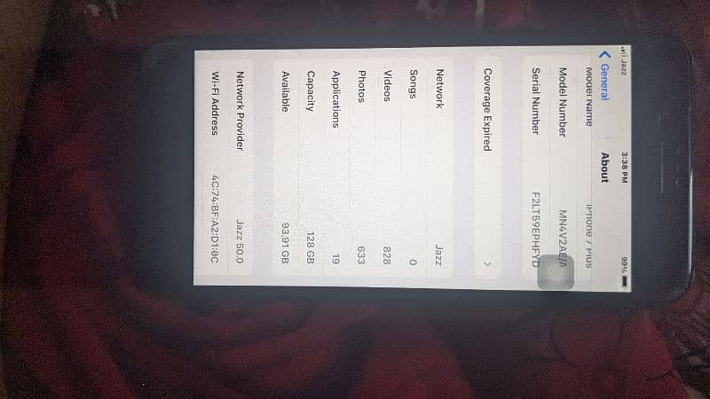 iphone 7+ all ok PTA proof hai  battery change hone wali hai all ok ha 7