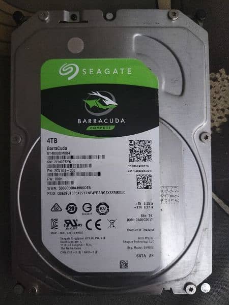4 tb hard disk Seagata 0