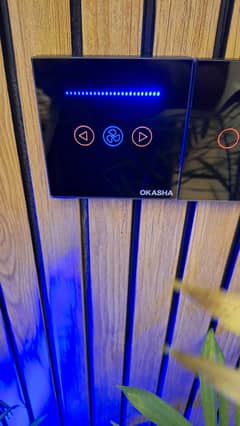 Okasha Smart Fan Dimmer touch panel