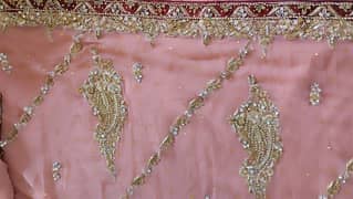 pure shiffon heavy bridal saree