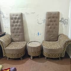 bedroom chair set, coffee chairs set, 2 chairs with 1 tablet