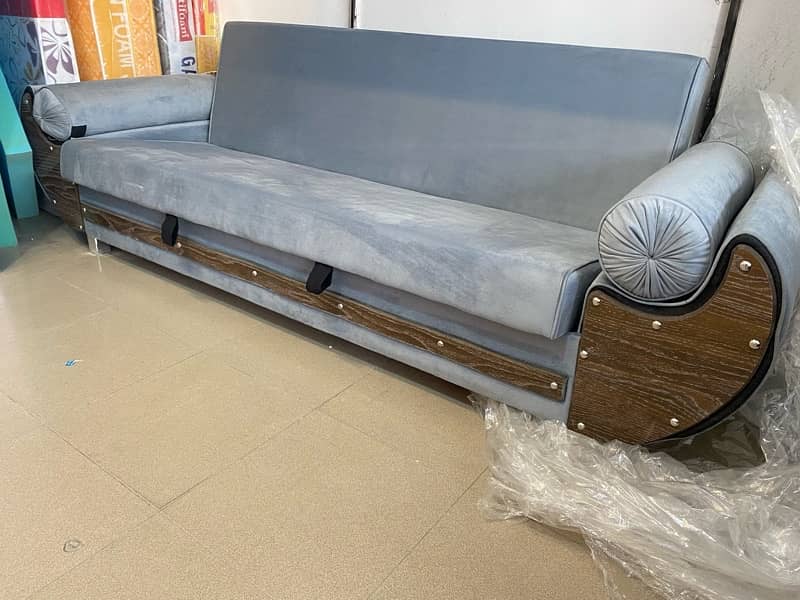 Wooden Sofa Cum Bed - Free Home Delivery 6