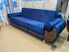 Wooden Sofa Cum Bed - Free Home Delivery