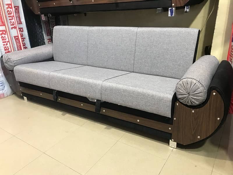 Wooden Sofa Cum Bed - Free Home Delivery 8