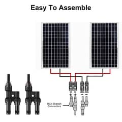 Solar Connectors, SMC4-BRANCH Female-Male Y Junction Connector Set