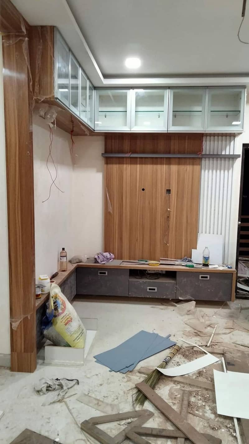 Carpenter /Office,HouseMedia wall /MDF Board Lasani/ UV Board 15