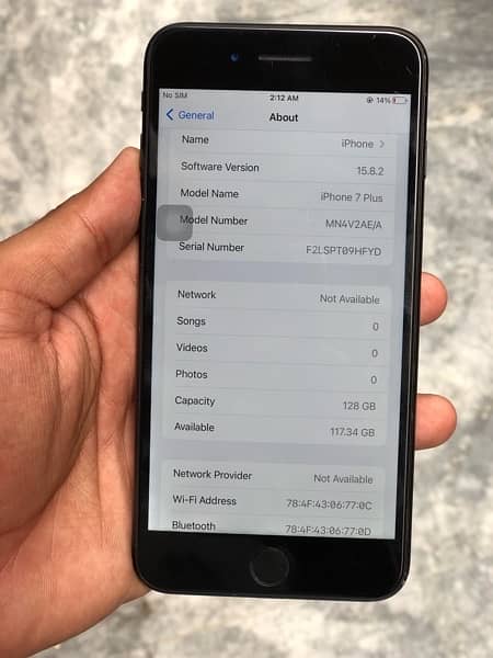 IPHONE 7plus 128gb PTA 6